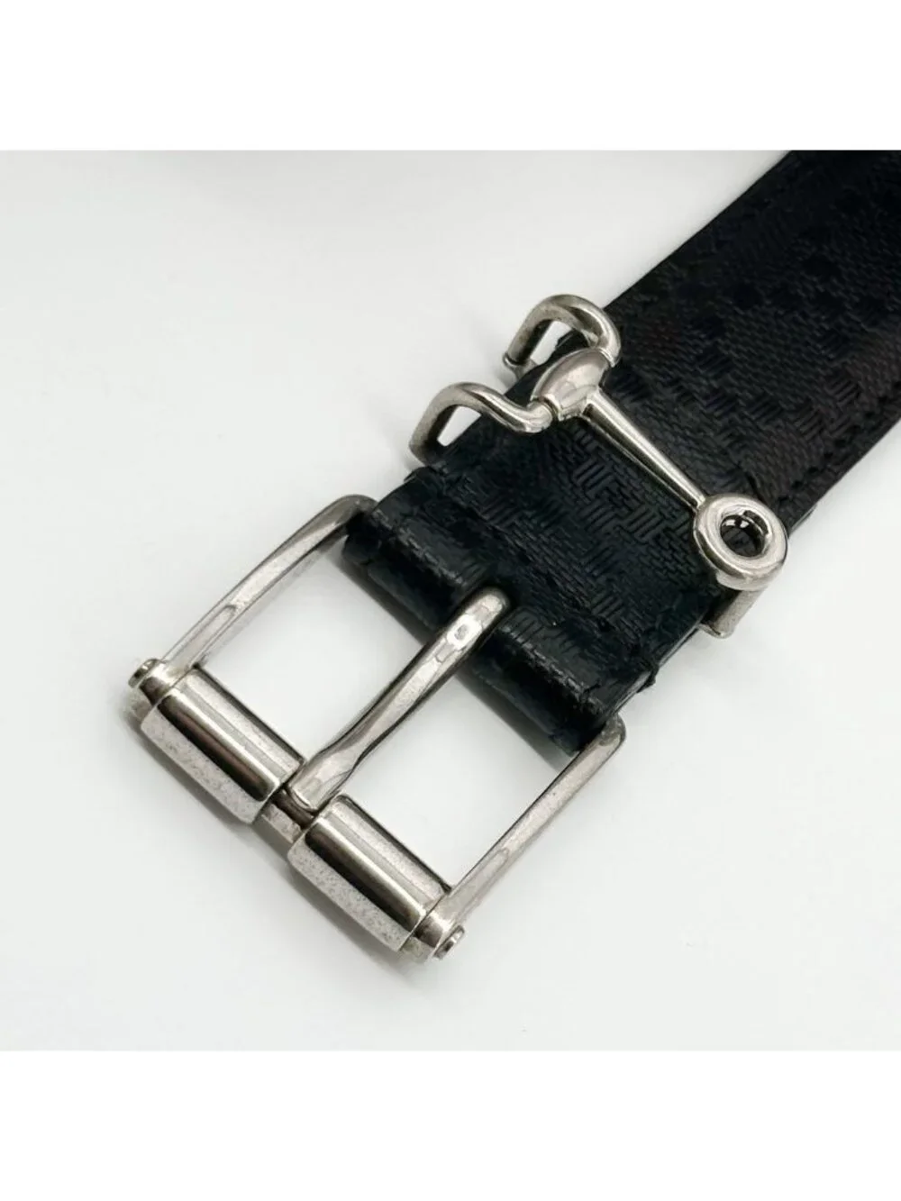 Gucci Horsebit Silver Classic Belt Diamante